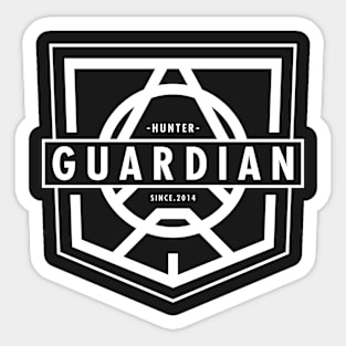 Guardian - Hunter White Sticker